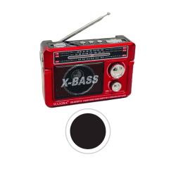 Επαναφορτιζόμενο ραδιόφωνο - XB-853-BT - 008539 - Black