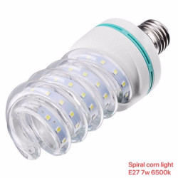 Λάμπα LED - Spiral Corn - E27 - 7W - 6500K - 356922