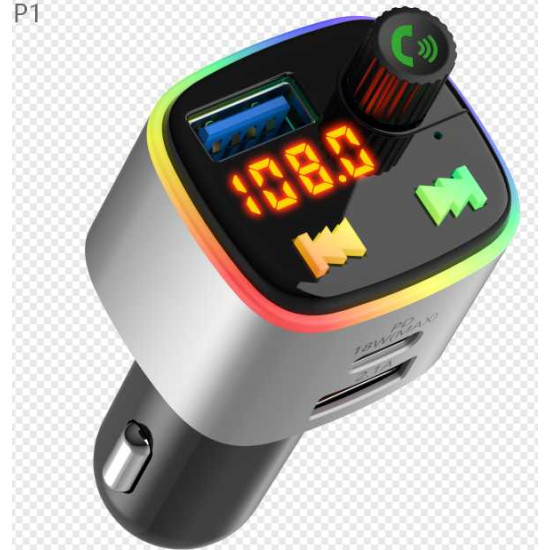 Transmitter αυτοκινήτου με θύρα USB - MP3 Player - P1 PD/USB/Bluetooth - 004772