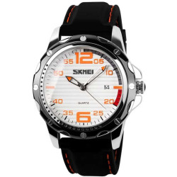 Αναλογικό ρολόι χειρός – Skmei - 0992 - 209926 - White/Orange