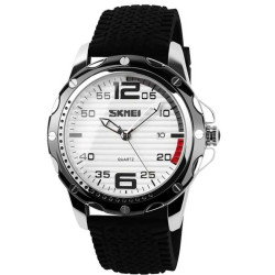 Αναλογικό ρολόι χειρός – Skmei - 0992 -  209926 - White/Black