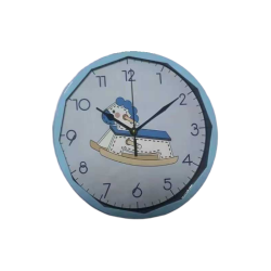 Παιδικό ρολόι τοίχου - XH-6628 - 166283 - Blue