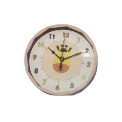 Παιδικό ρολόι τοίχου - XH-6628 - 166283 - Pink