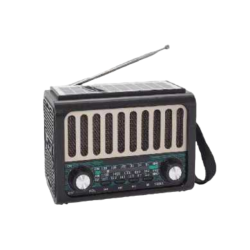 Επαναφορτιζόμενο ραδιόφωνο Retro με ηλιακό πάνελ - K335S - 830104
