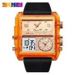 Ψηφιακό/αναλογικό ρολόι χειρός – Skmei - 2020 - Orange