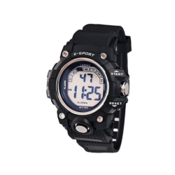 Παιδικό ψηφιακό ρολόι χειρός - 163 - Lasika - 791636 - Black/Silver