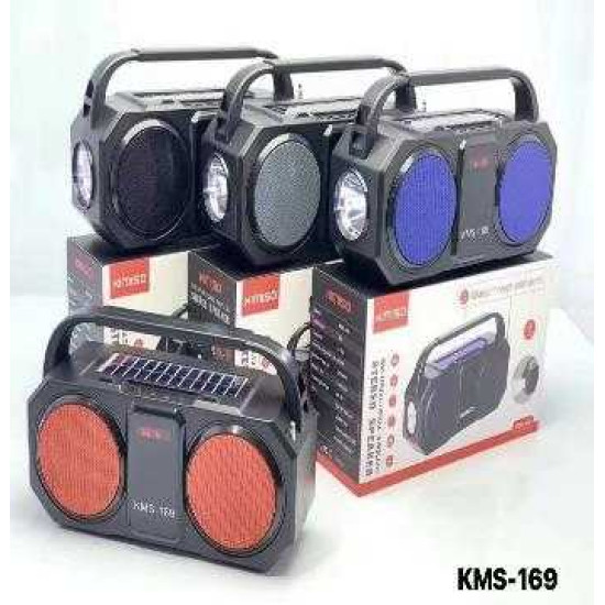Ασύρματο ηχείο Bluetooth με ηλιακό πάνελ - KMS-169 - 885567 - Red