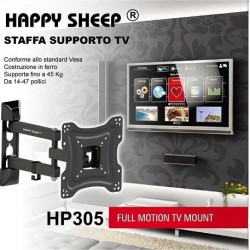 Επιτοίχια βάση τηλεόρασης για διάσταση 14''-47'' - HP305 - Happy Sheep - 663059