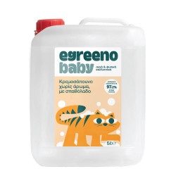 Βρεφικό Κρεμοσάπουνο Egreeno Baby, με σπαθόλαδο, χωρίς άρωμα / 5L