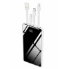 Andowl Power Bank 12000mAh με Ενσωματωμένα Καλώδια Φόρτισης Q-DC110 – Power Bank-white