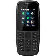 Nokia 105 2019 Dual SIM Κινητό με Κουμπιά - Μαύρο